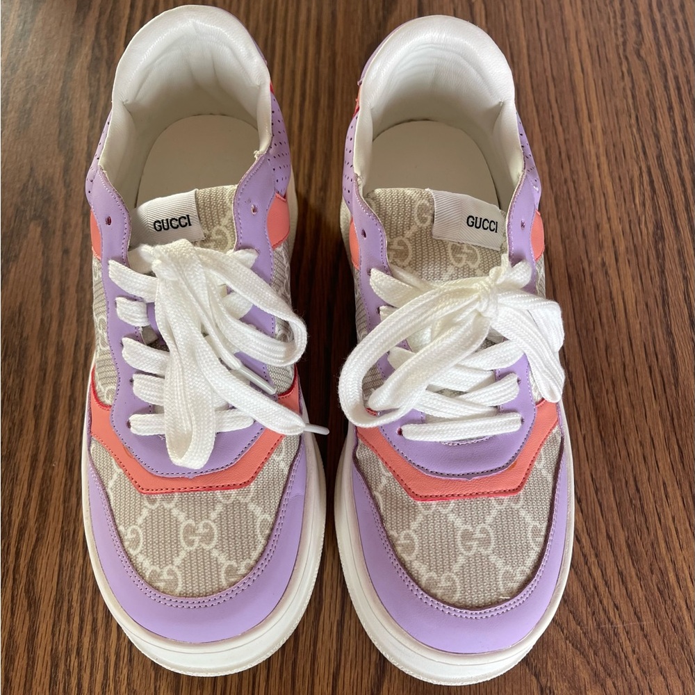 Purple and Pink Sneakers